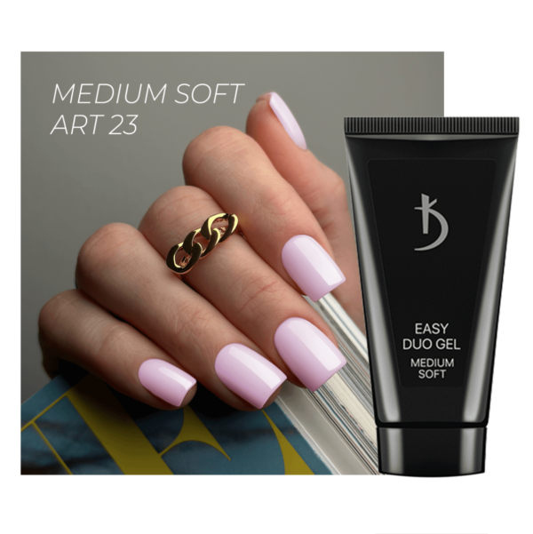 nails Professional Acrylic Gel System Easy Duo Gel Medium Soft Art №23, 30g